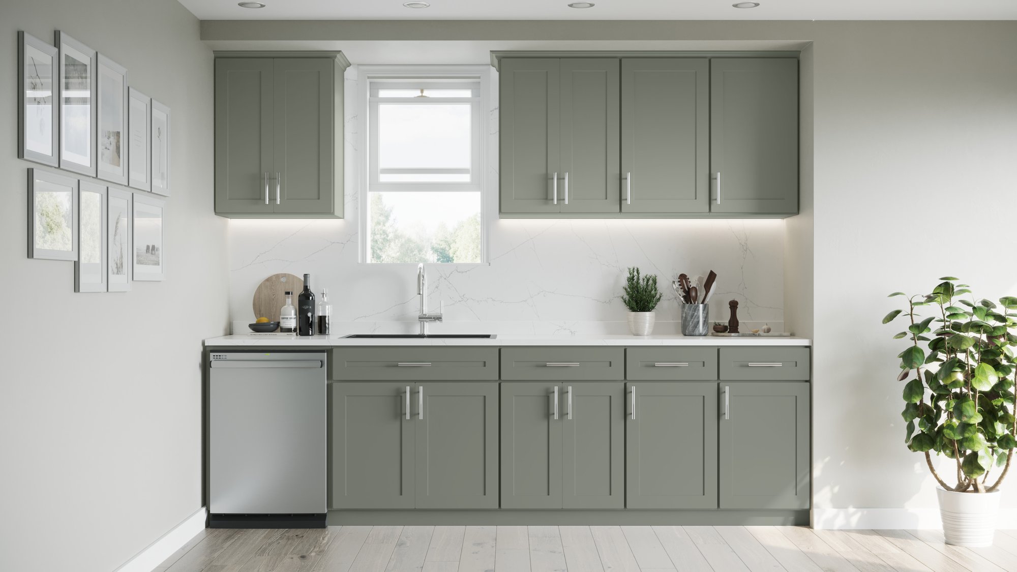 Freshen up your kitchen with Express Reface Sage Green