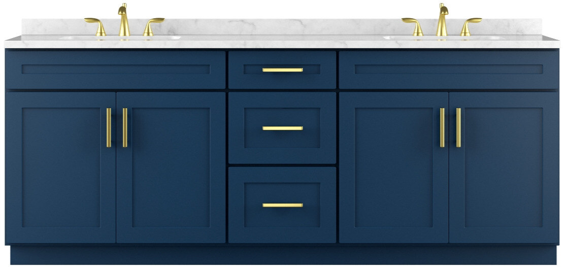 Blue Double Sink Vanity(1)